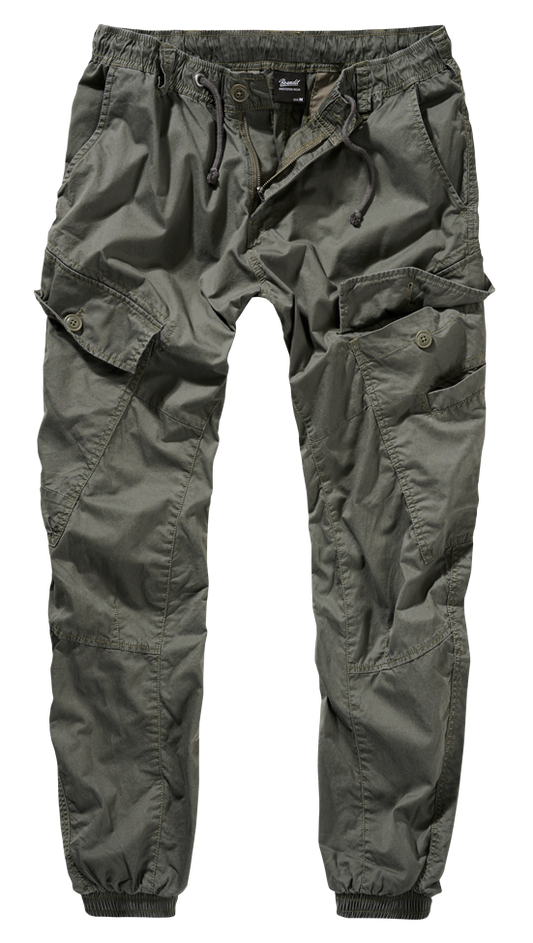 Brandit Cargo Jogger Pants: Olive Drab
