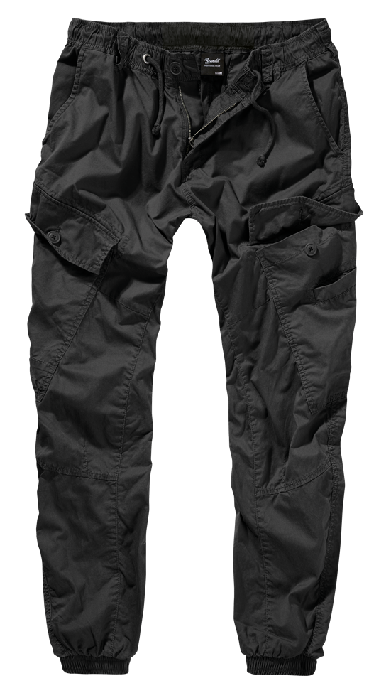 Brandit Cargo Jogger Pants: Black