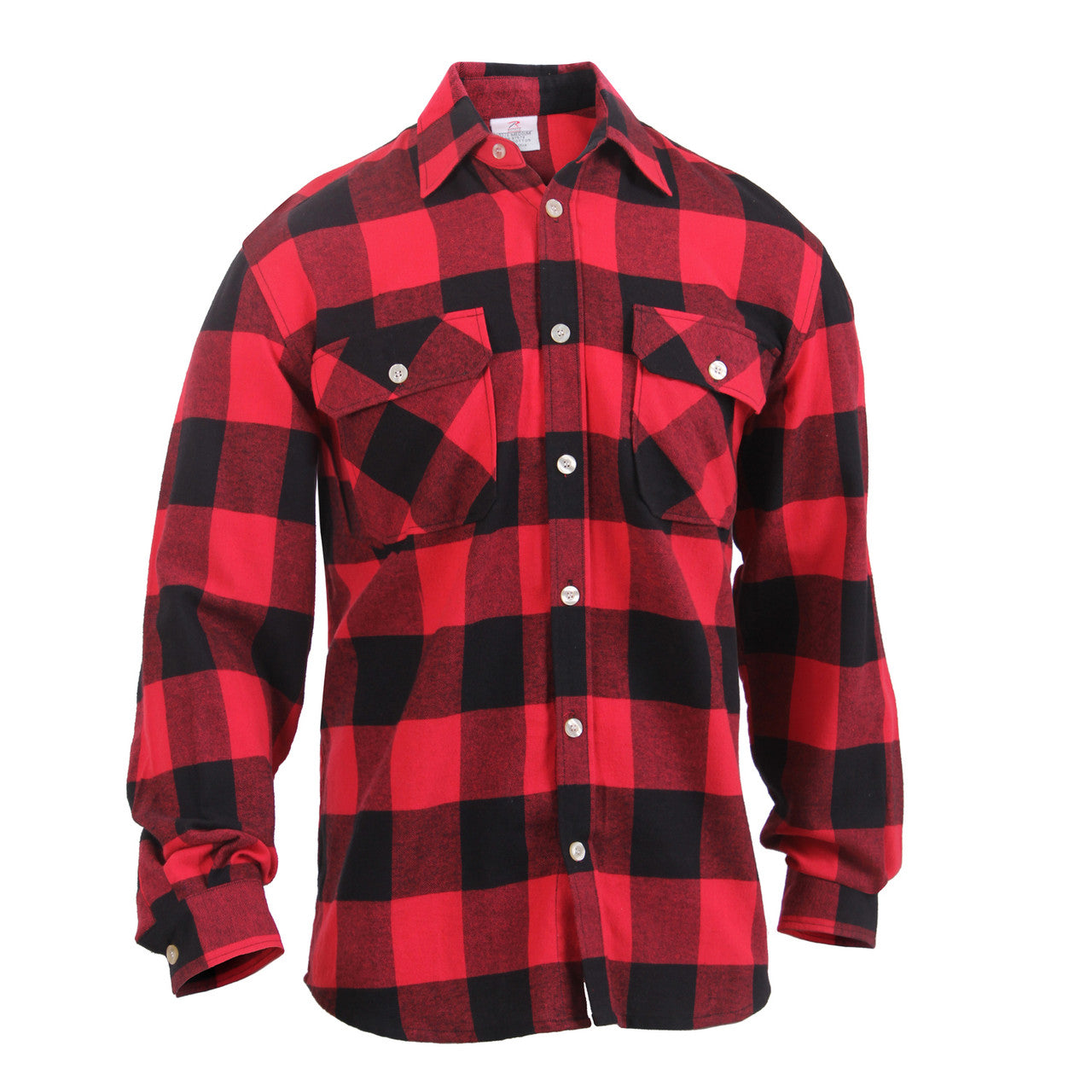 Rothco Lightweight Flannel Shirt: Red