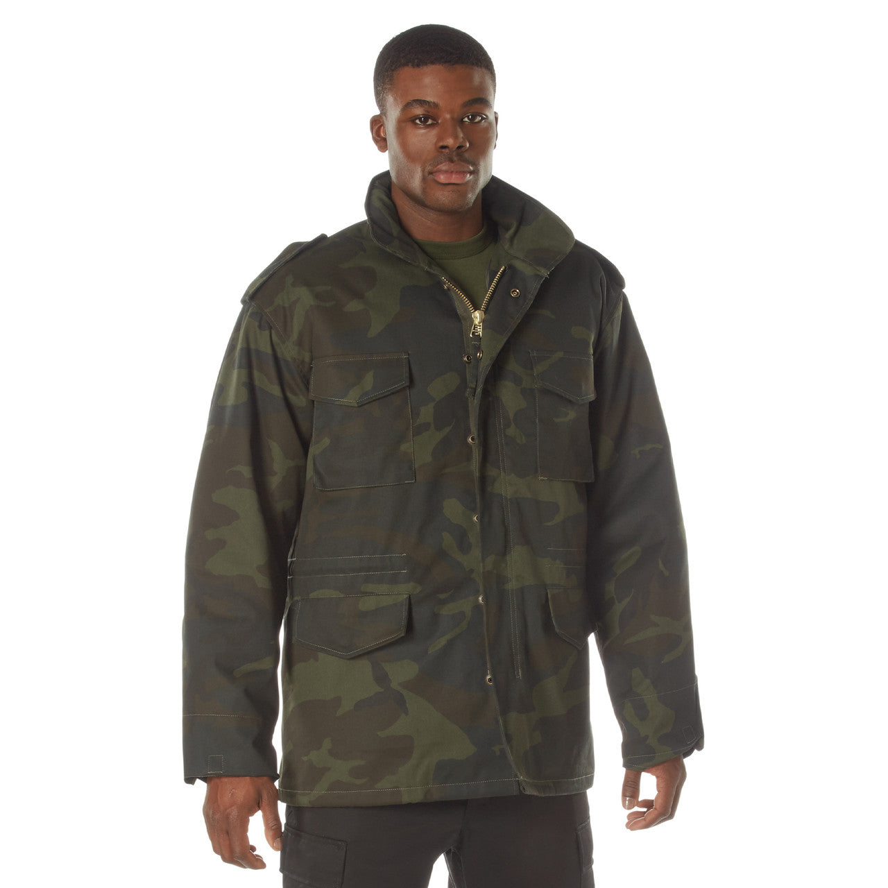 Rothco Camo M-65 Field Jacket: Midnight Woodland Camo