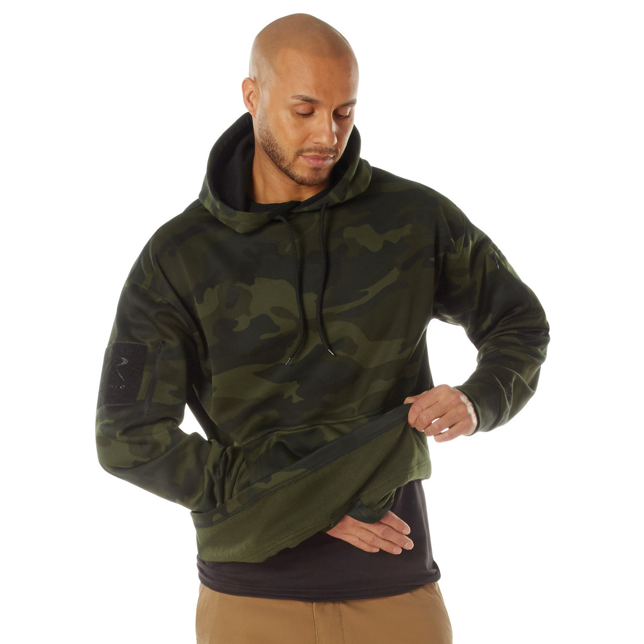 Rothco Concealed Carry Hoodie: Midnight Woodland Camo