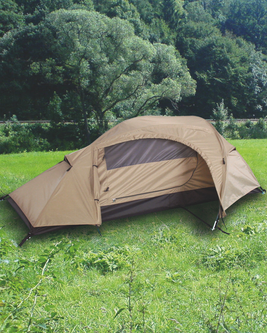 MIL-TEC 1-Man Recom Tent, Coyote