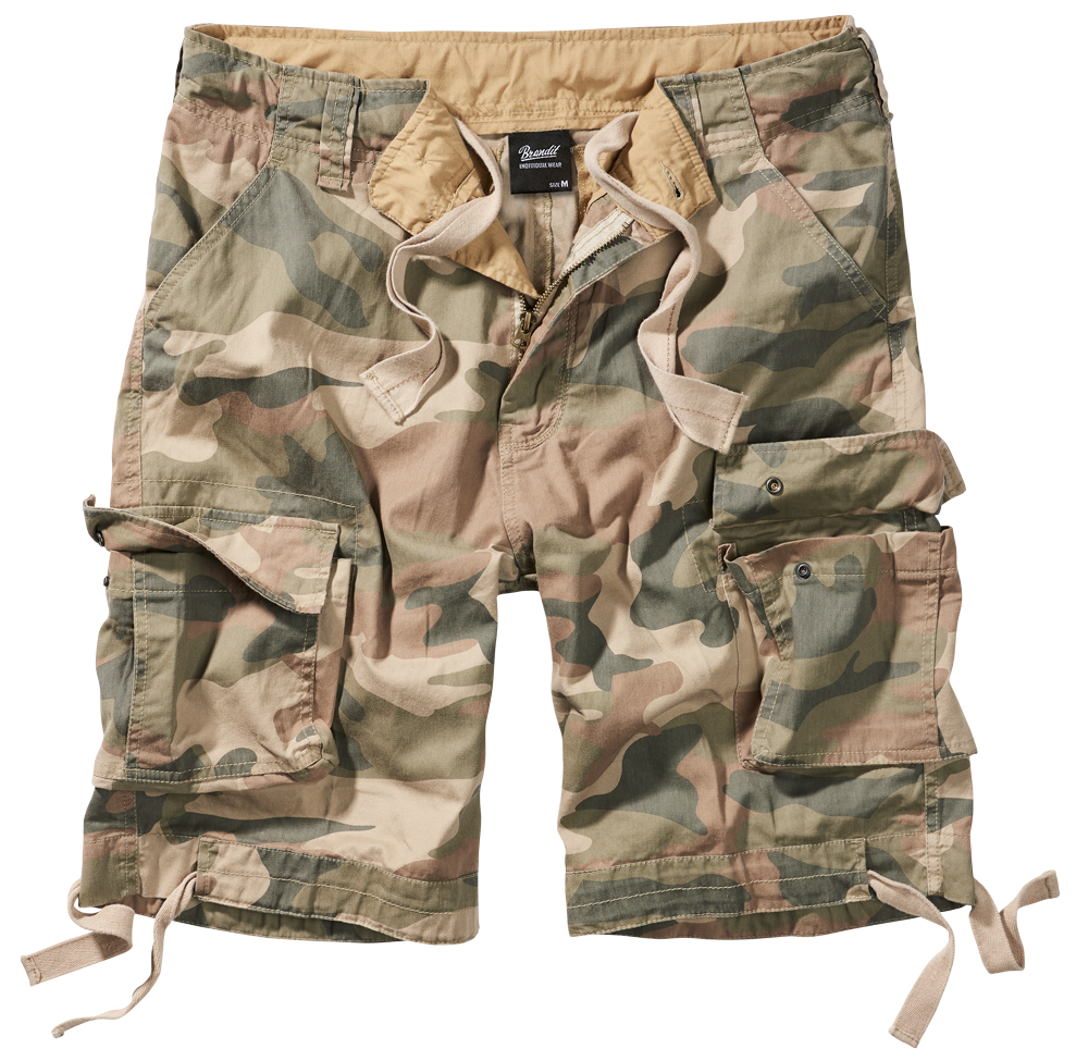 Brandit Utility Cargo Shorts: Light Woodland