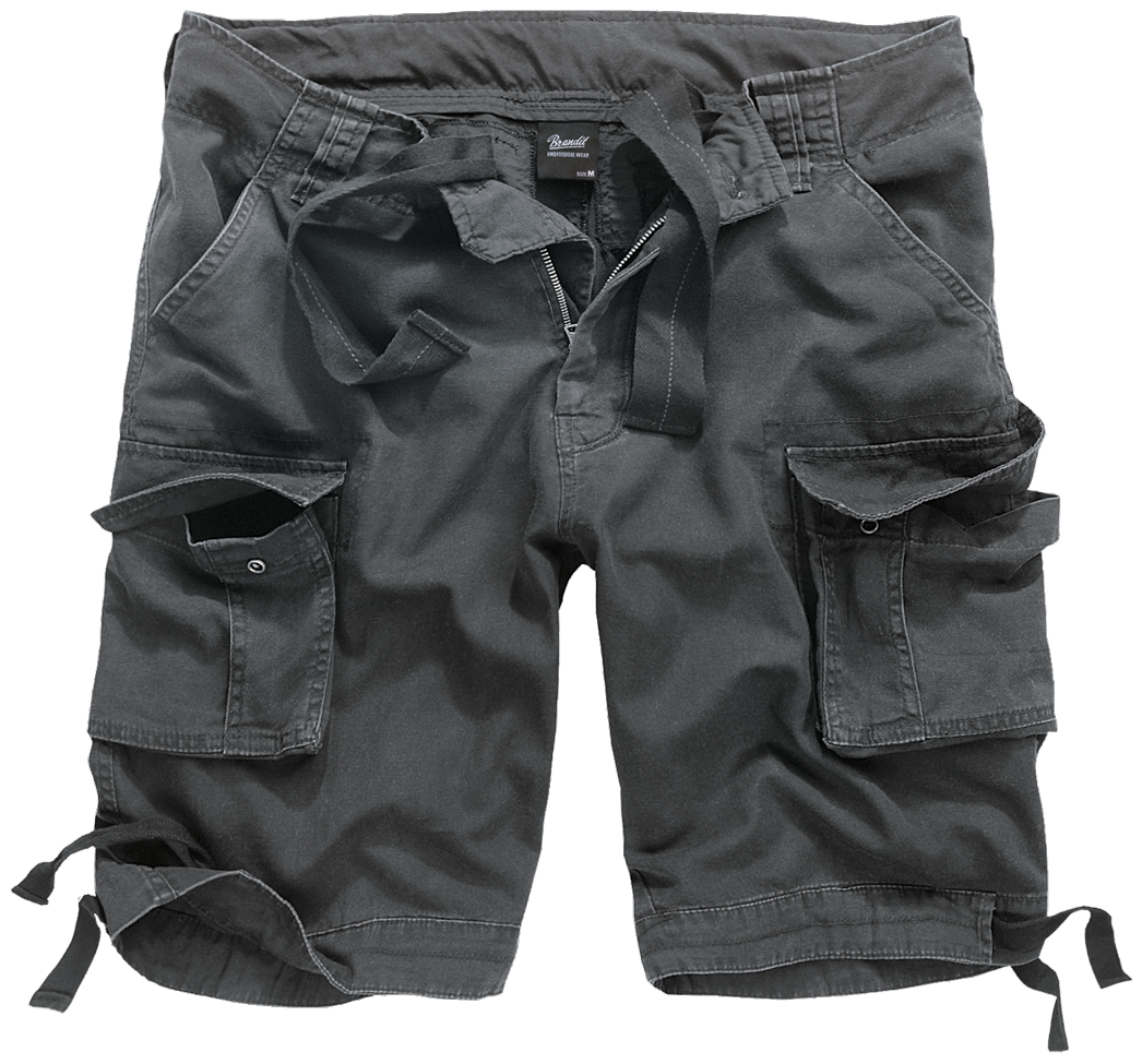 Brandit Utility Cargo Shorts: Anthracite