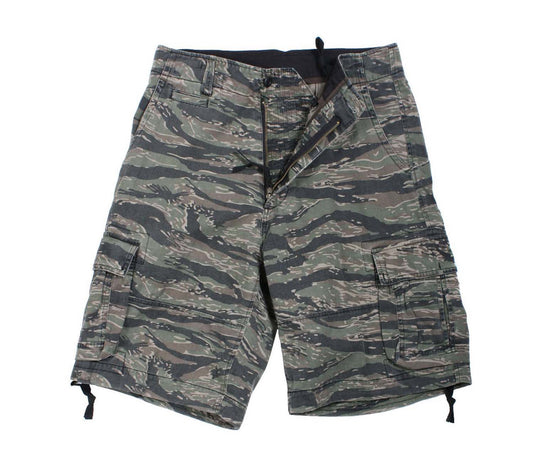 Rothco Vintage Camo Infantry Utility Shorts: Tiger Stripe Camo