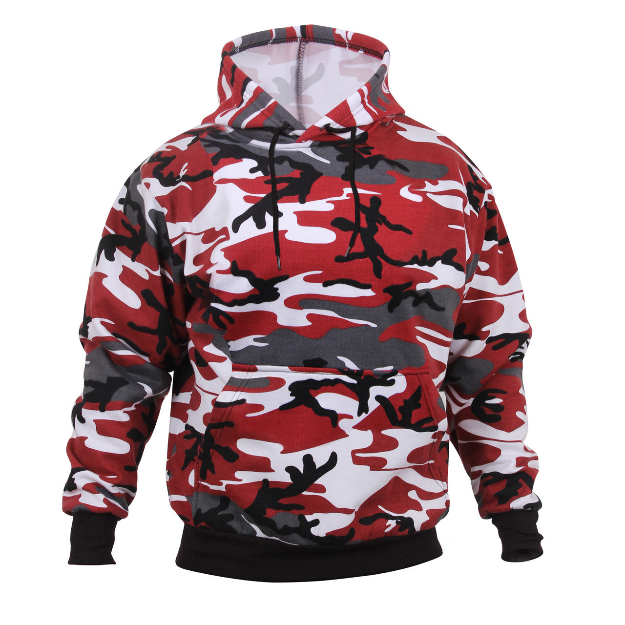 Rothco Camo Pullover Hooded Sweatshirt: Red Camo