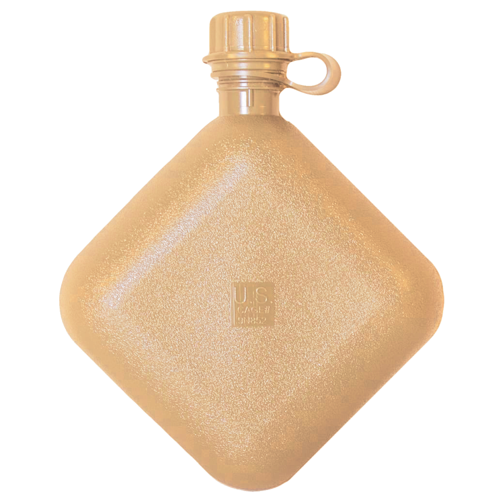 USGI US OEM 2qt Plastic Canteen: Tan