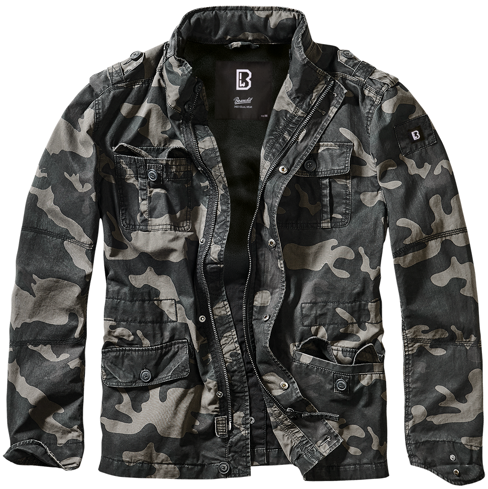 Brandit Field Jacket: Dark Camo