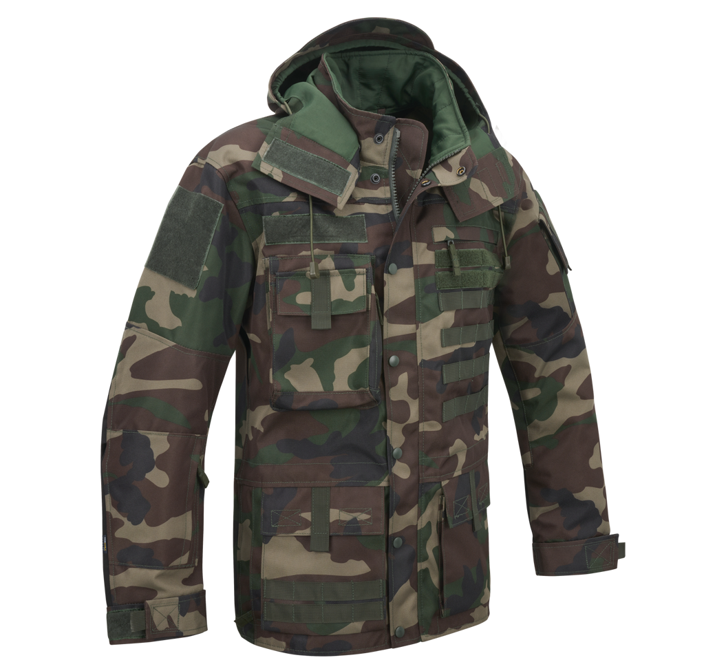 Brandit Commando TAC Jacket: Woodland Camo