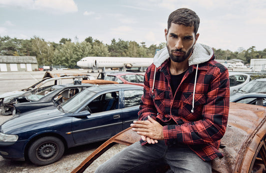 Brandit Sherpa-Lined Flannel Lumber Jacket