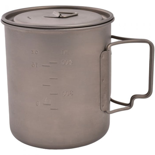 Olicamp Titanium Space Saver Mug with Lid
