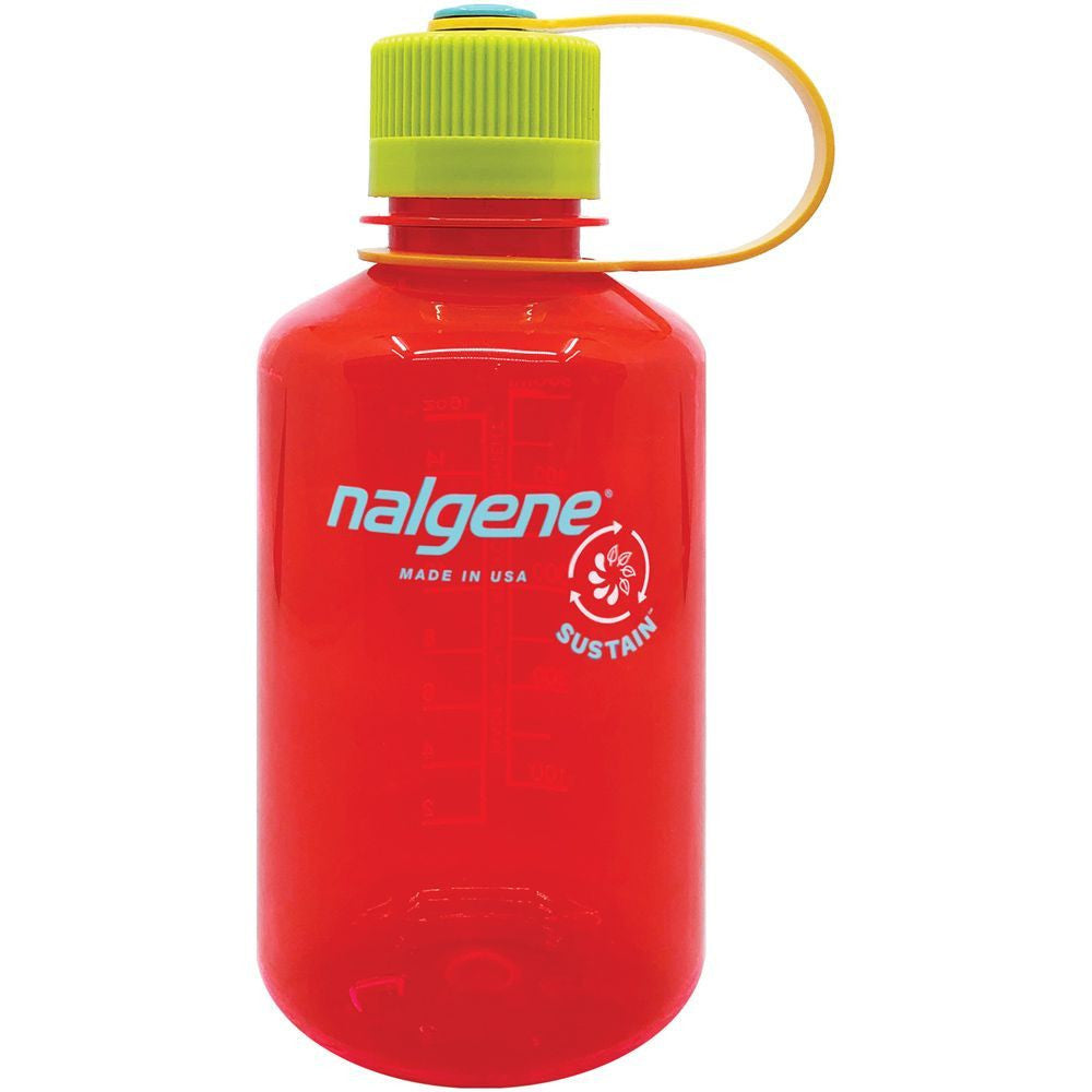 Nalgene 16oz Narrow Mouth Bottle: Pomegranate
