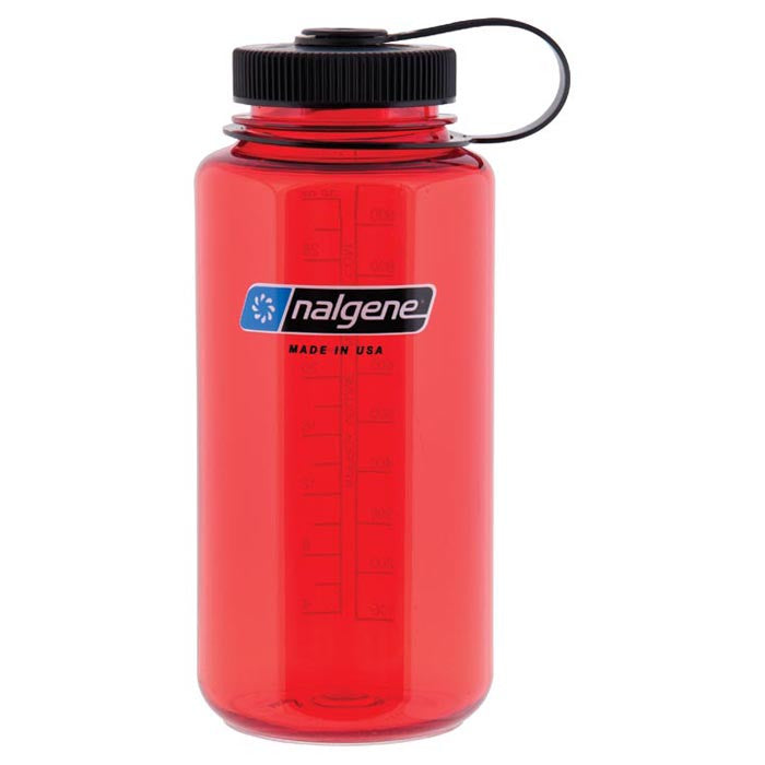 Nalgene 32oz Wide Mouth Bottle: Lollipop Red