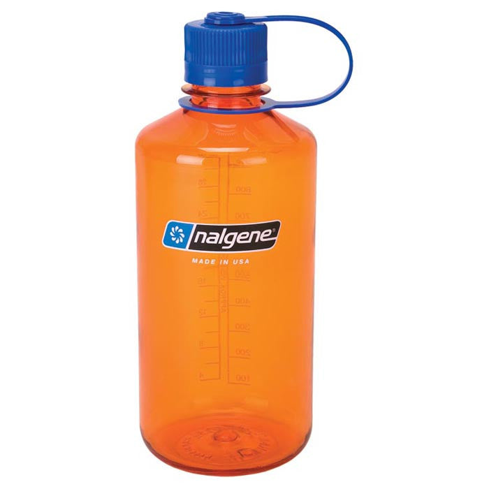 Nalgene 32oz Narrow Mouth Bottle: Orange / Blue