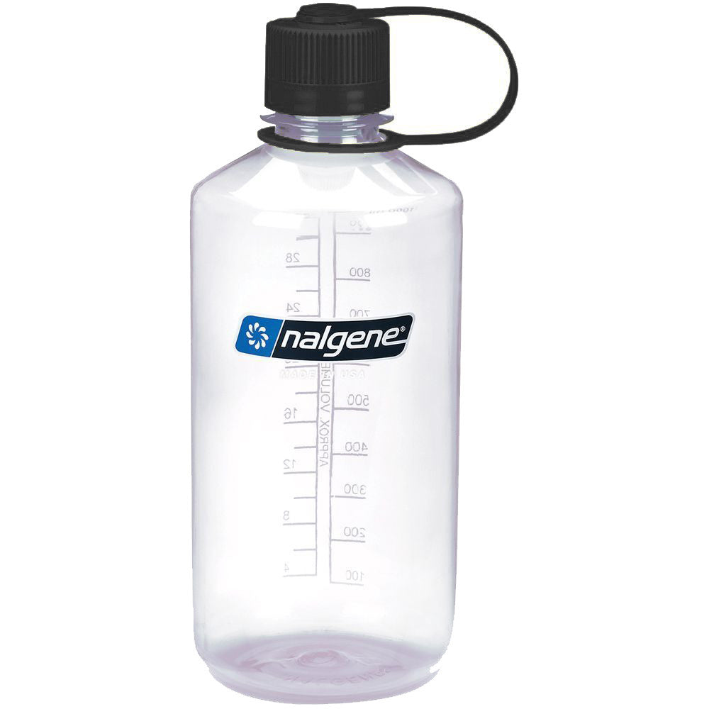 Nalgene 32oz Narrow Mouth Bottle: Clear / Black
