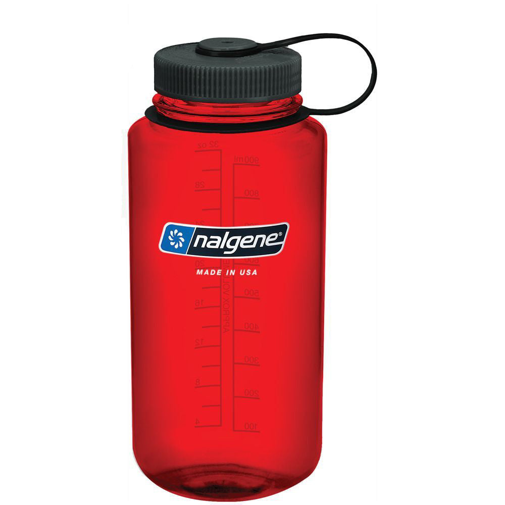 Nalgene 32oz Wide Mouth Bottle: Lollipop Red