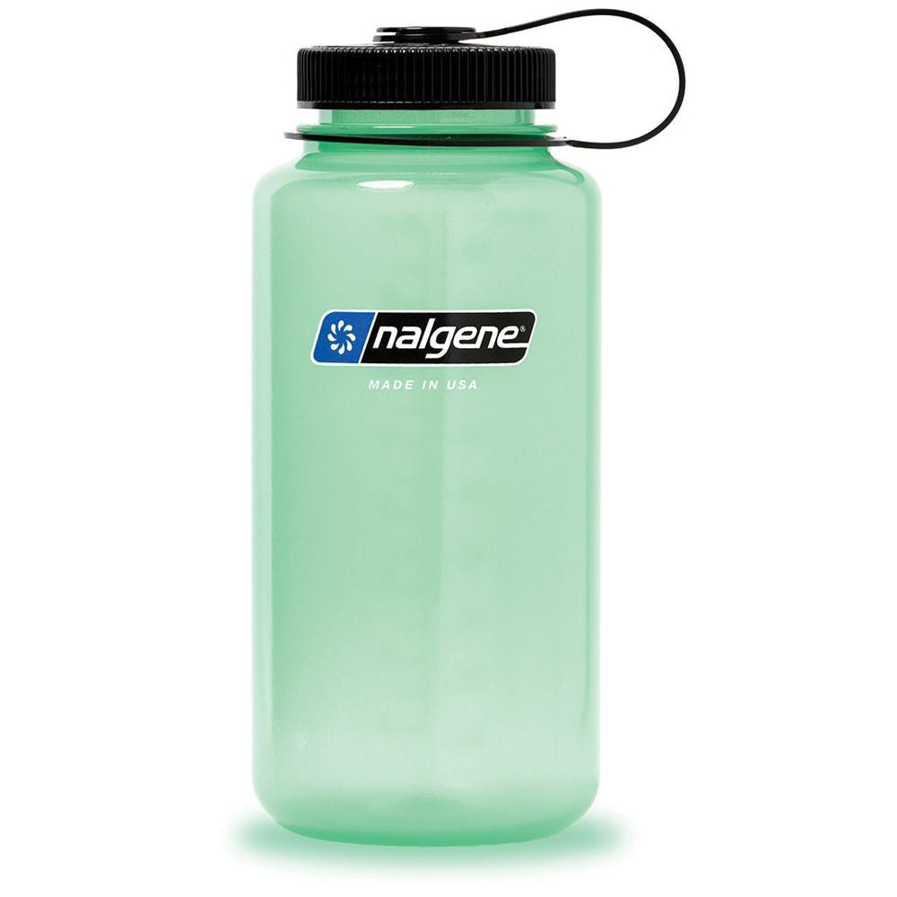 Nalgene 32oz Wide Mouth Bottle: Glow Green