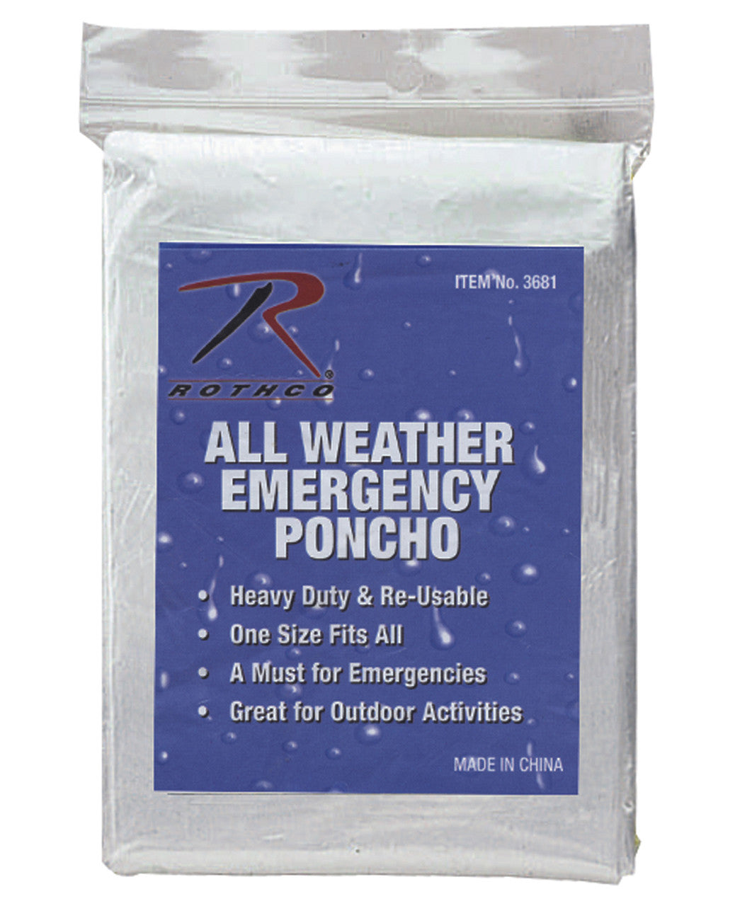 Rothco All Weather Emergency Rain Poncho