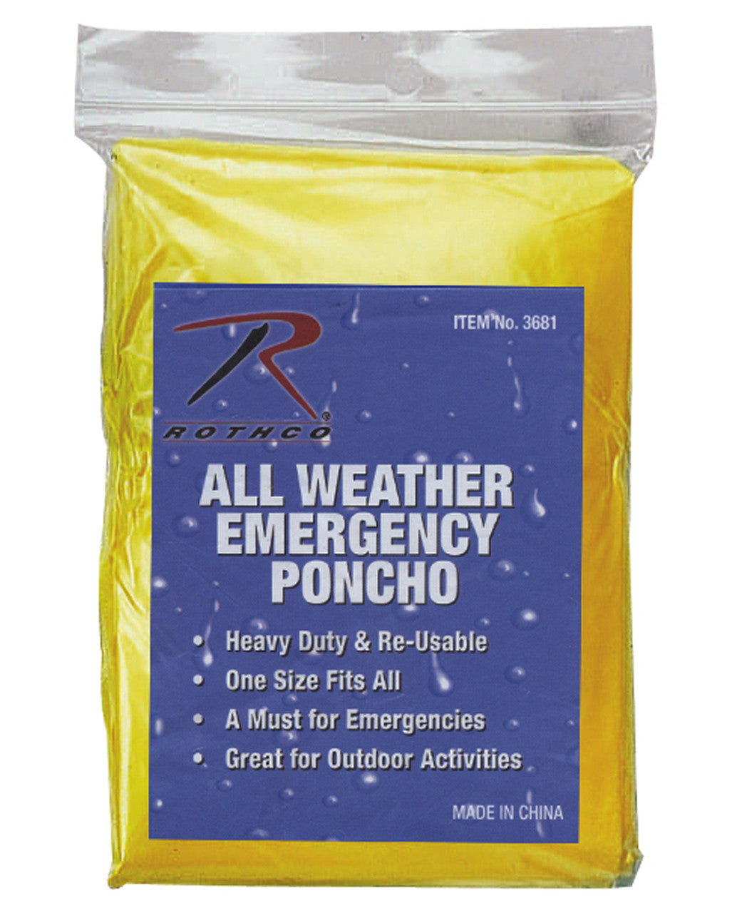 Rothco All Weather Emergency Rain Poncho