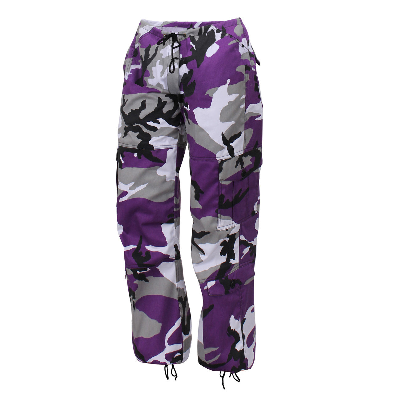 Rothco Women's Camo Paratrooper Fatigue Pants: Ultra Violet Camo