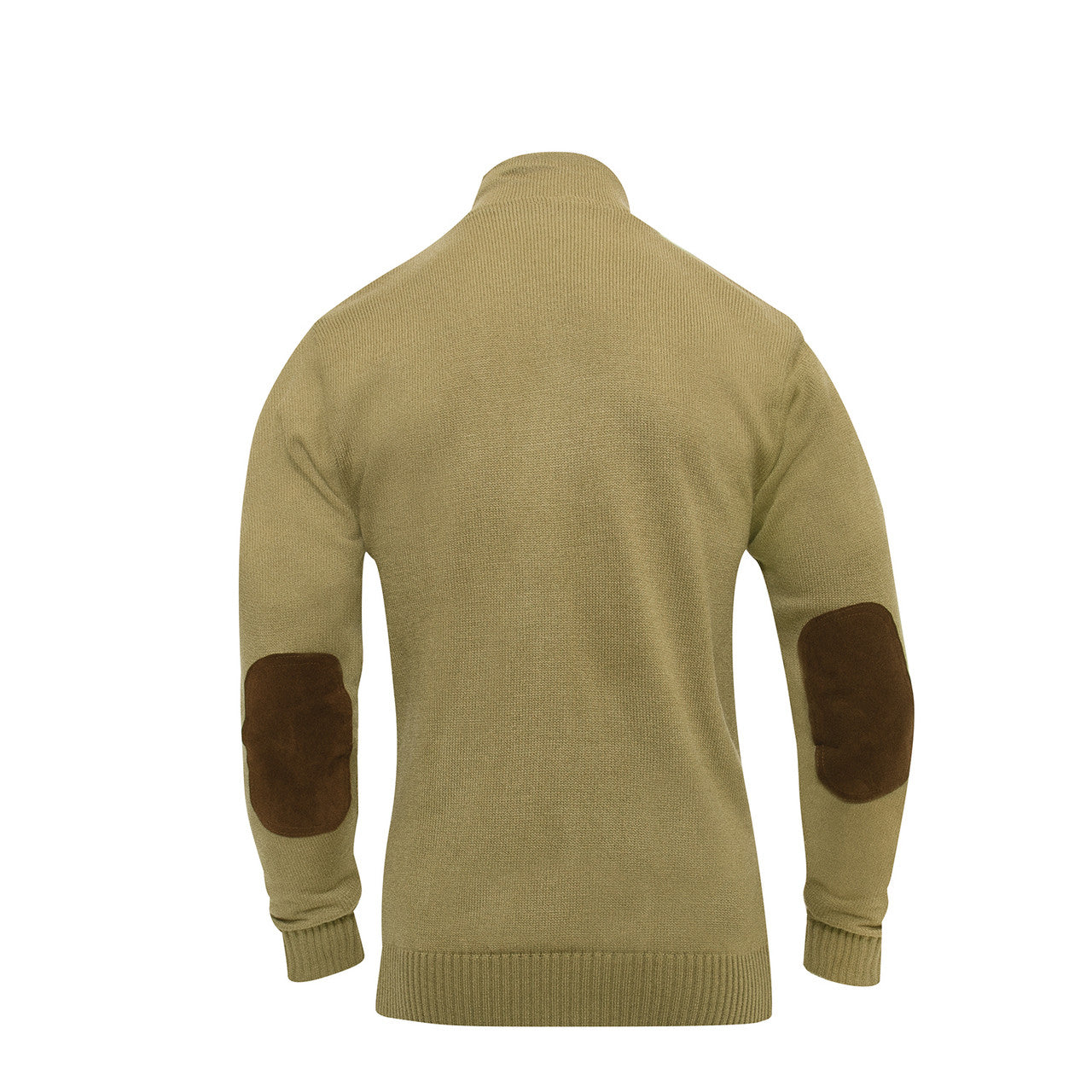 Rothco 3-Button Sweater With Suede Accents