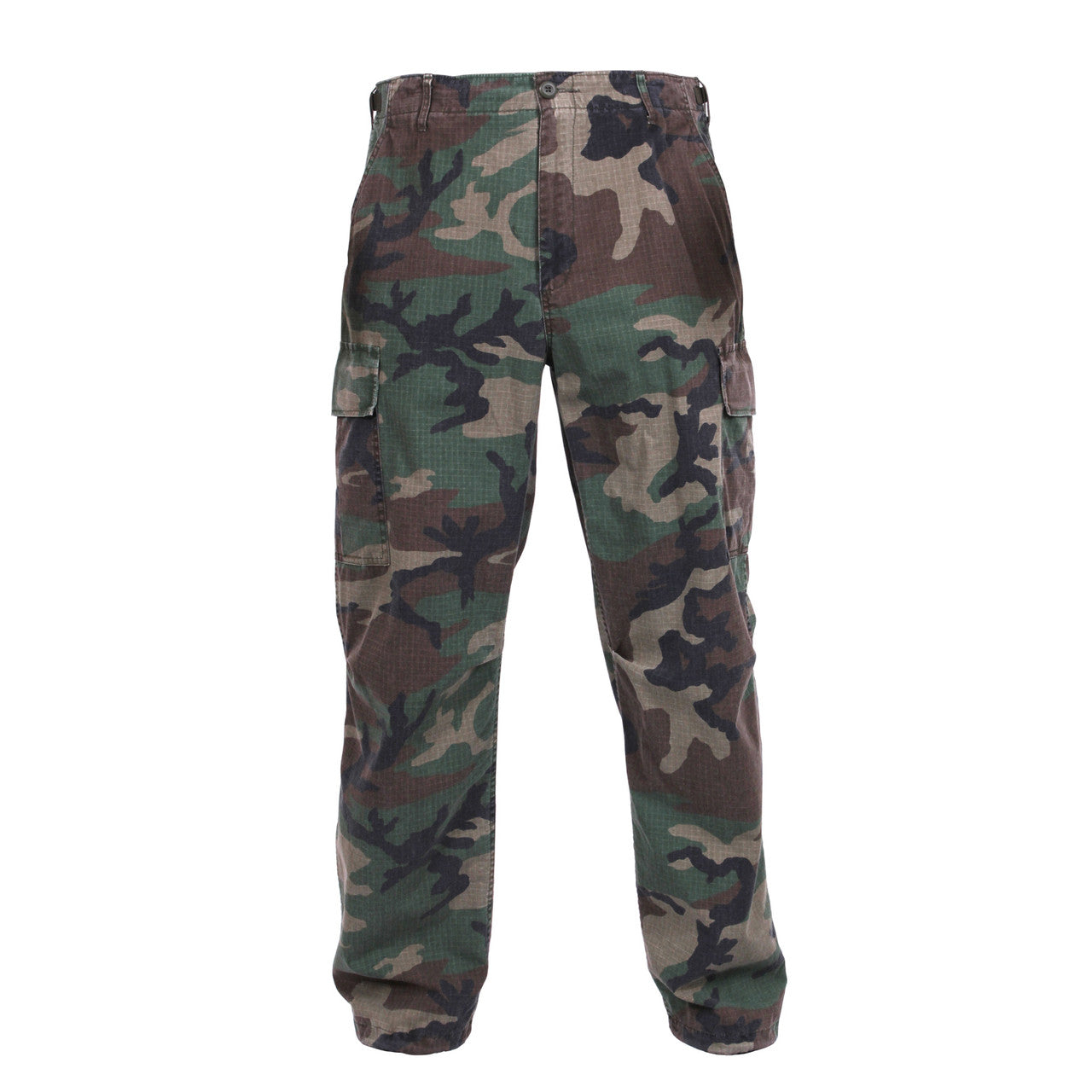 Rothco Vintage Vietnam Fatigue Pants: Woodland Camo