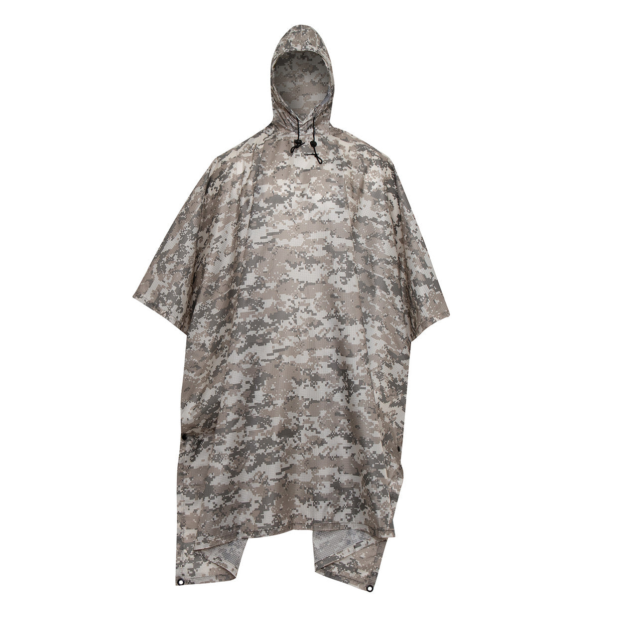Rothco Military Ripstop Rain Poncho: ACU Digital Camo