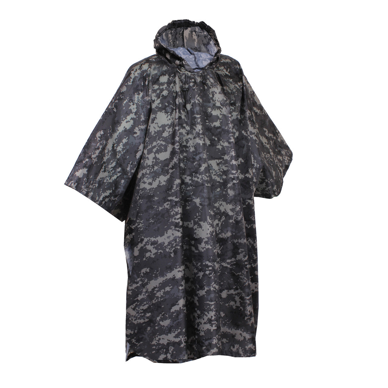 Rothco Military Ripstop Rain Poncho: Subdued Urban Digital Camo