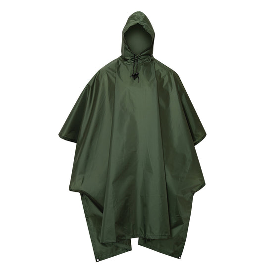 Rothco Military Ripstop Rain Poncho: Olive Drab