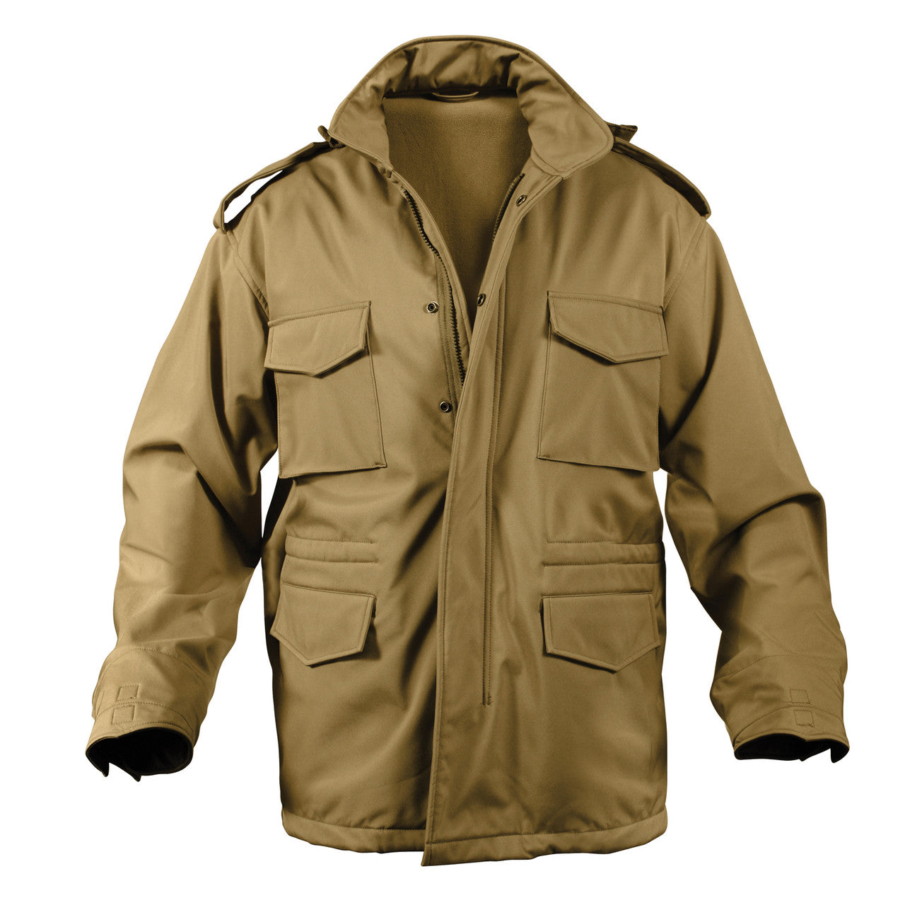 Rothco Soft Shell Tactical M-65 Field Jacket: Coyote Brown
