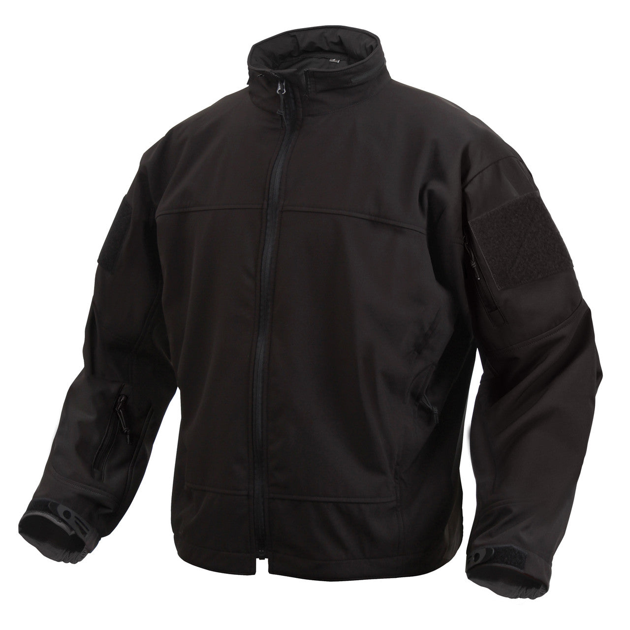 Rothco Covert Ops Lightweight Soft Shell Jacket: Black