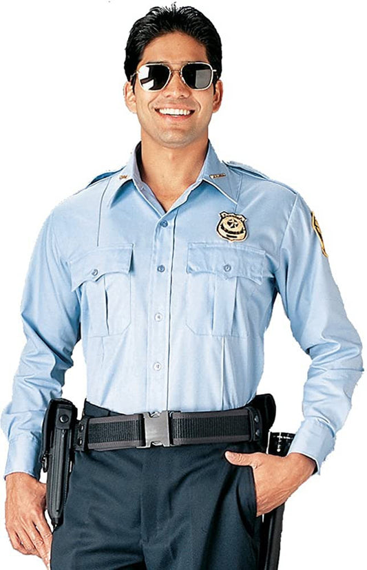 Rothco Long Sleeve Uniform Shirt: Light Blue