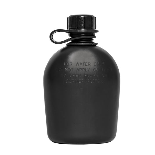 USGI OEM 1qt Plastic Canteen: Black