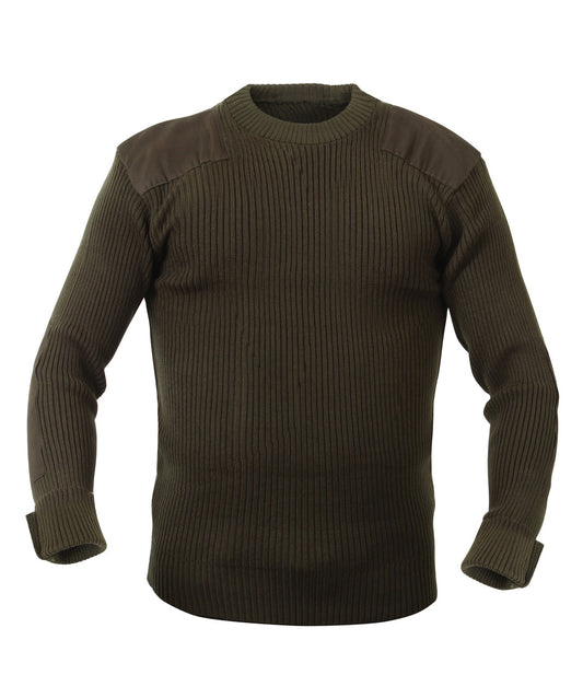 Rothco G.I. Style Acrylic Commando Sweater: Olive Drab