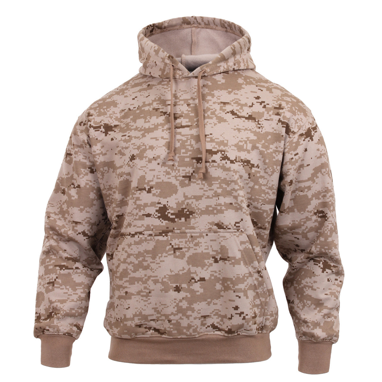Rothco Camo Pullover Hooded Sweatshirt: Desert Digital Camo