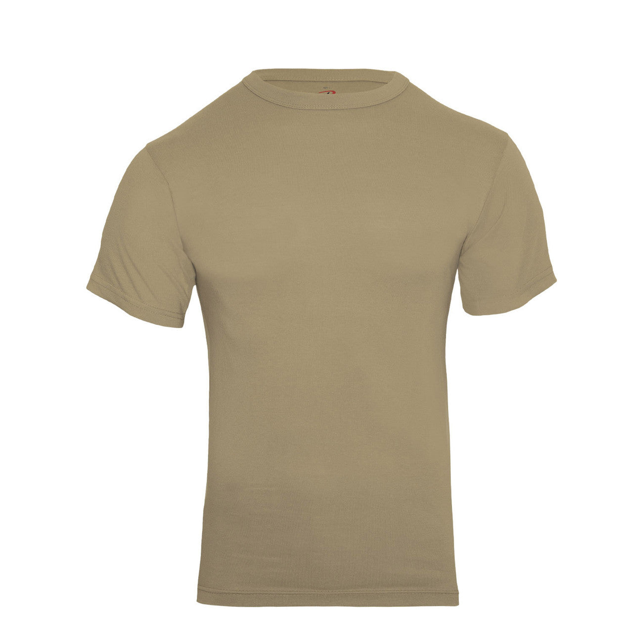 Rothco Solid Color Cotton/Poly T-Shirt: Khaki