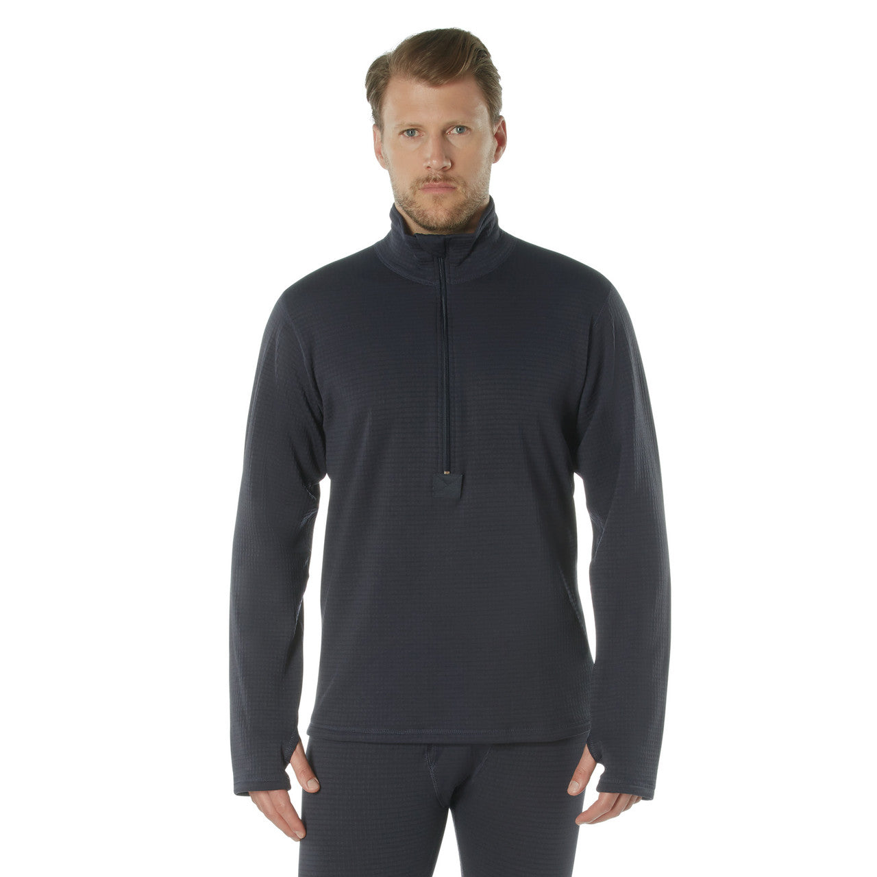 Rothco ECWCS Grid Fleece Top: Midnight Navy Blue