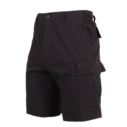 Rothco Rip-Stop BDU Shorts: Black