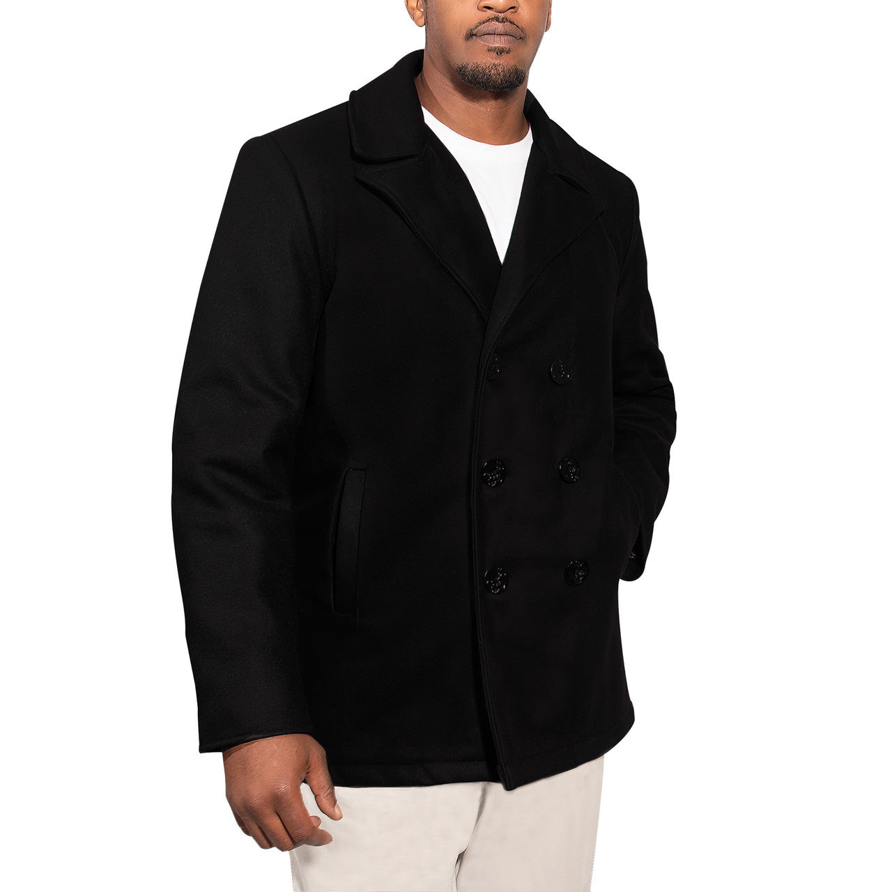 Rothco Deluxe Pea Coat: Black