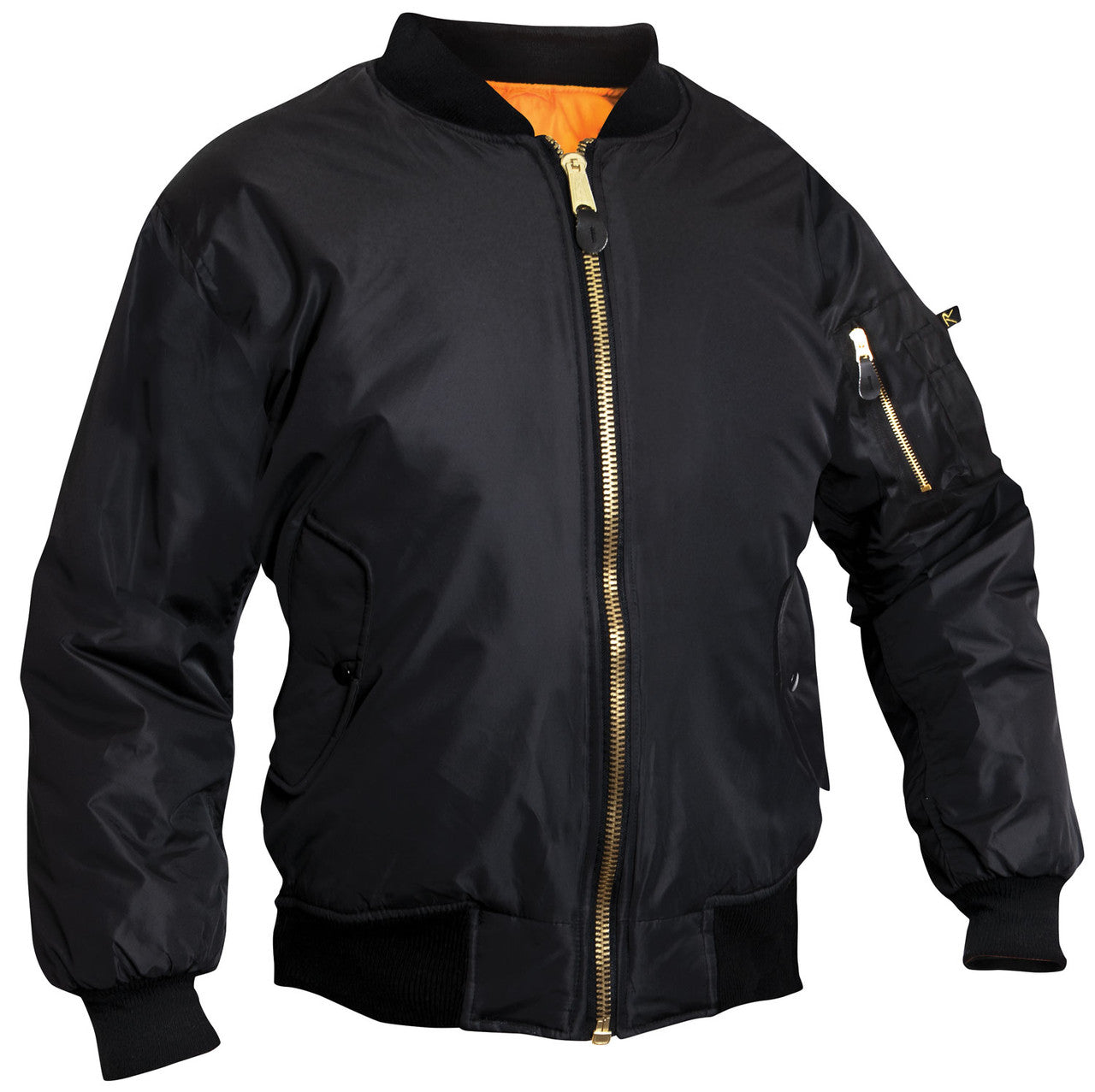 Rothco Women's MA-1 Flight Jacket: Black