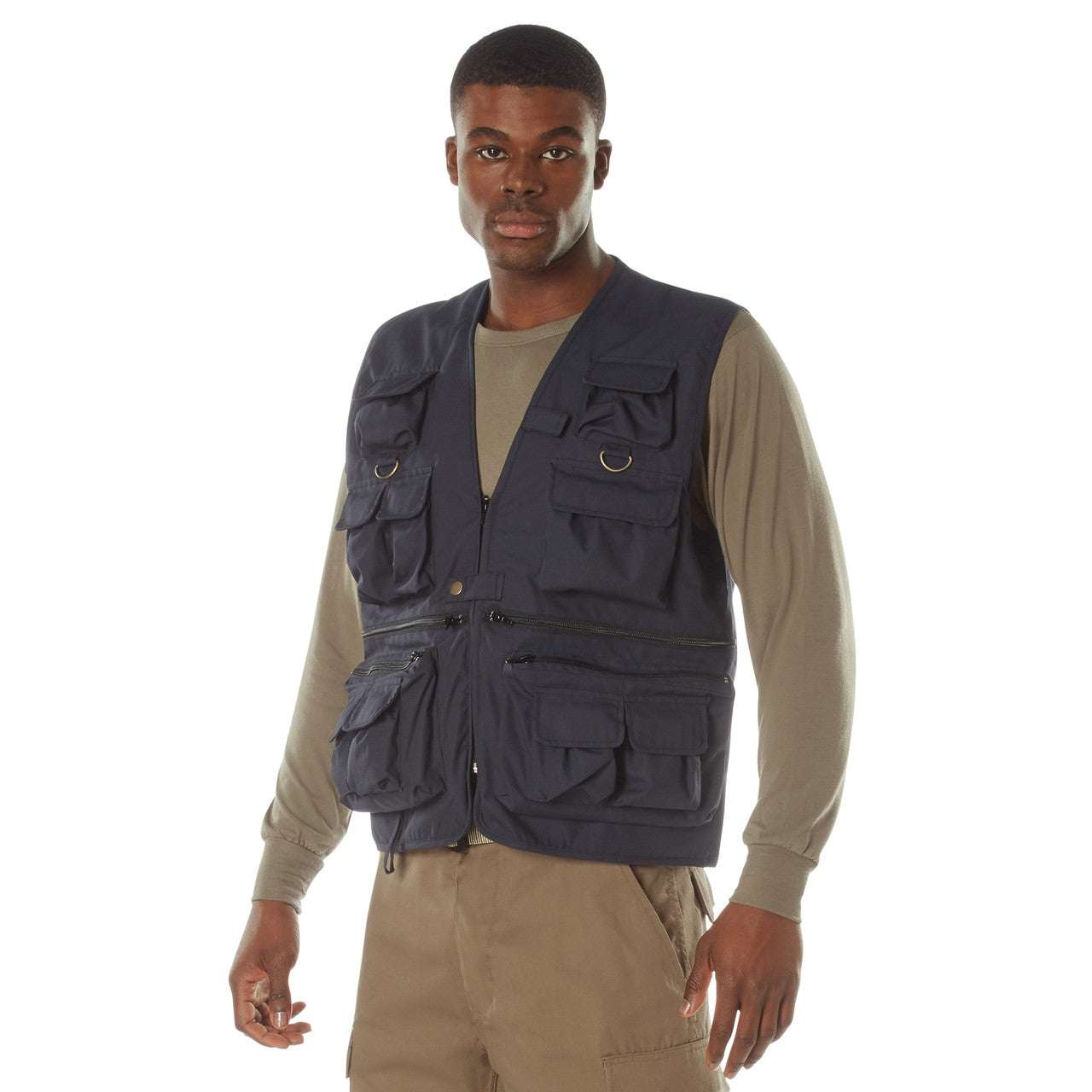 Uncle Milty Travel Vest: Midnight Navy Blue