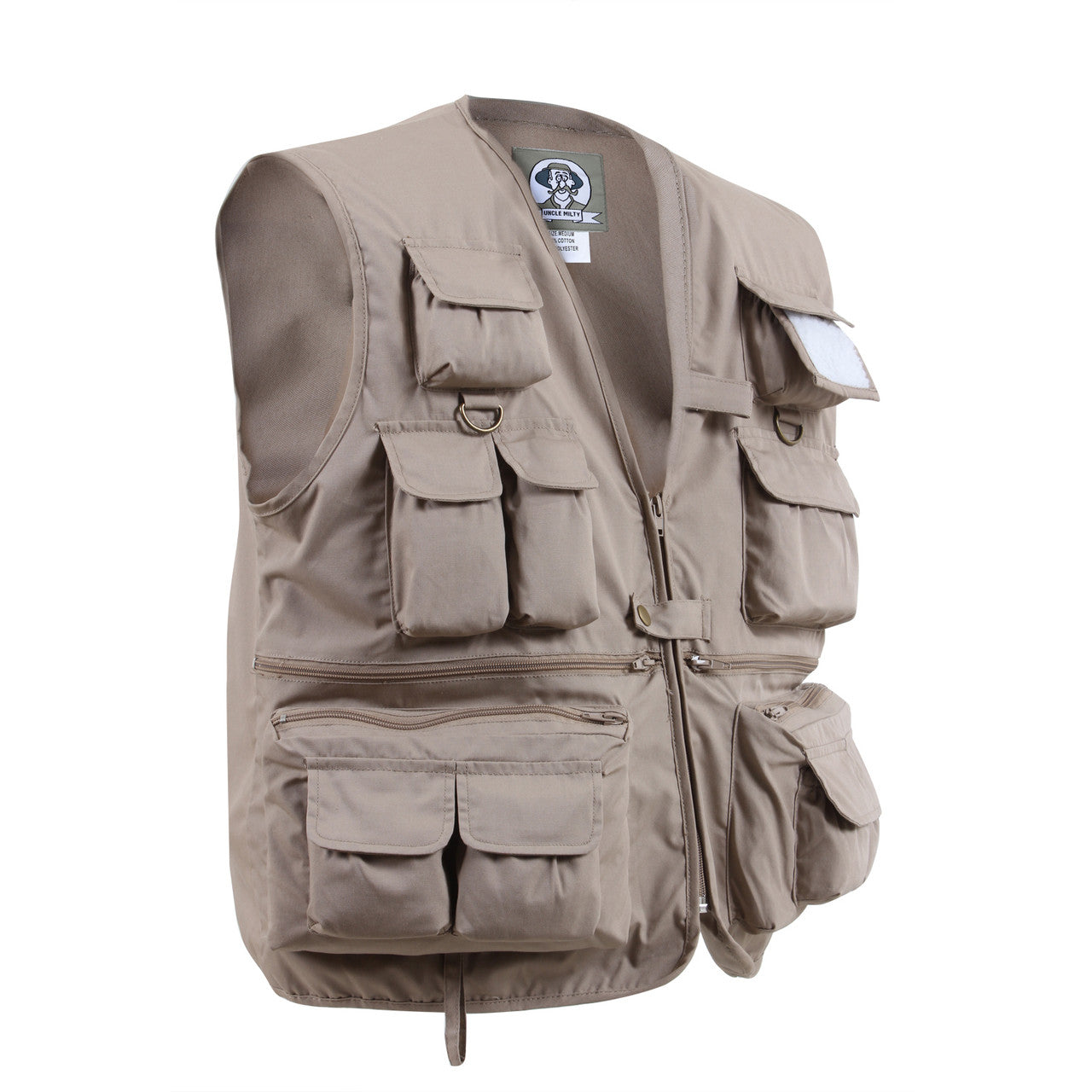 Uncle Milty Travel Vest: Khaki