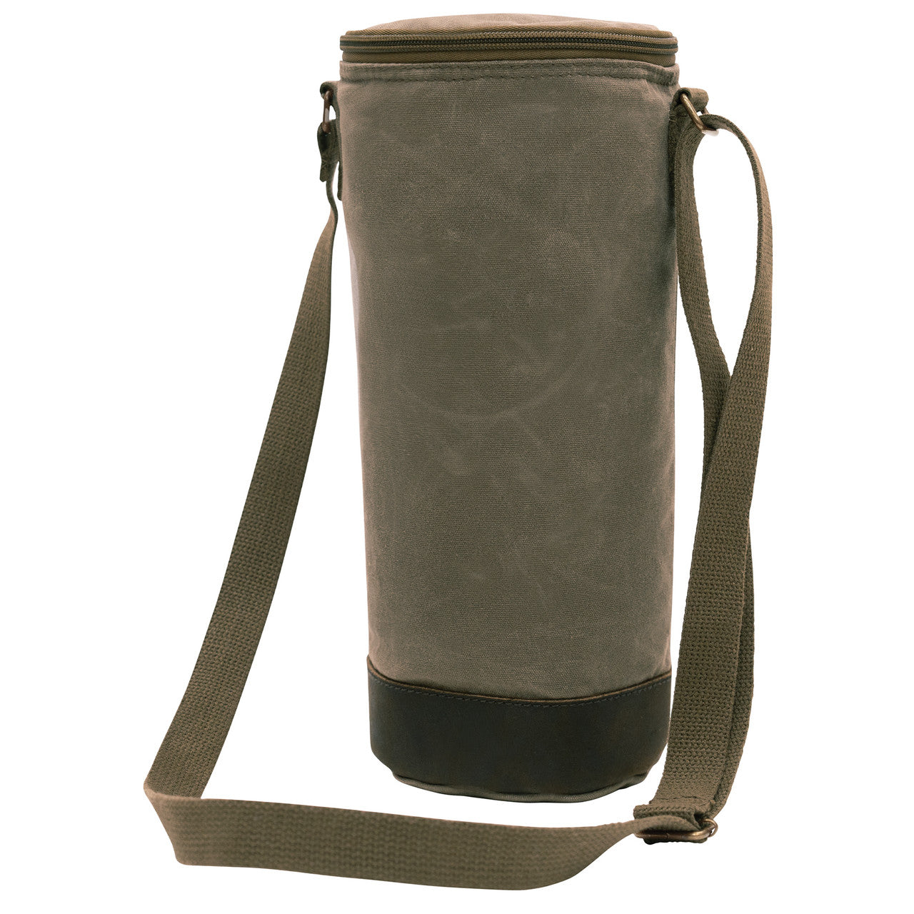 Rothco Waxed Canvas Wine Carrier Tote Bag: Olive Drab