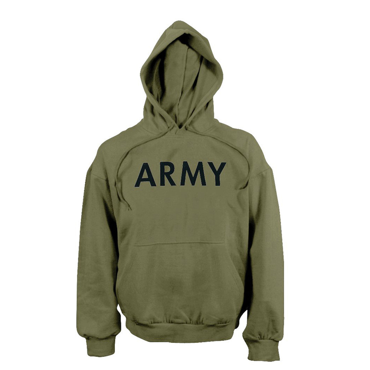 Rothco Army PT Pullover Hooded Sweatshirt: Olive Drab