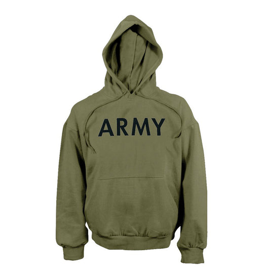 Rothco Army PT Pullover Hooded Sweatshirt: Olive Drab