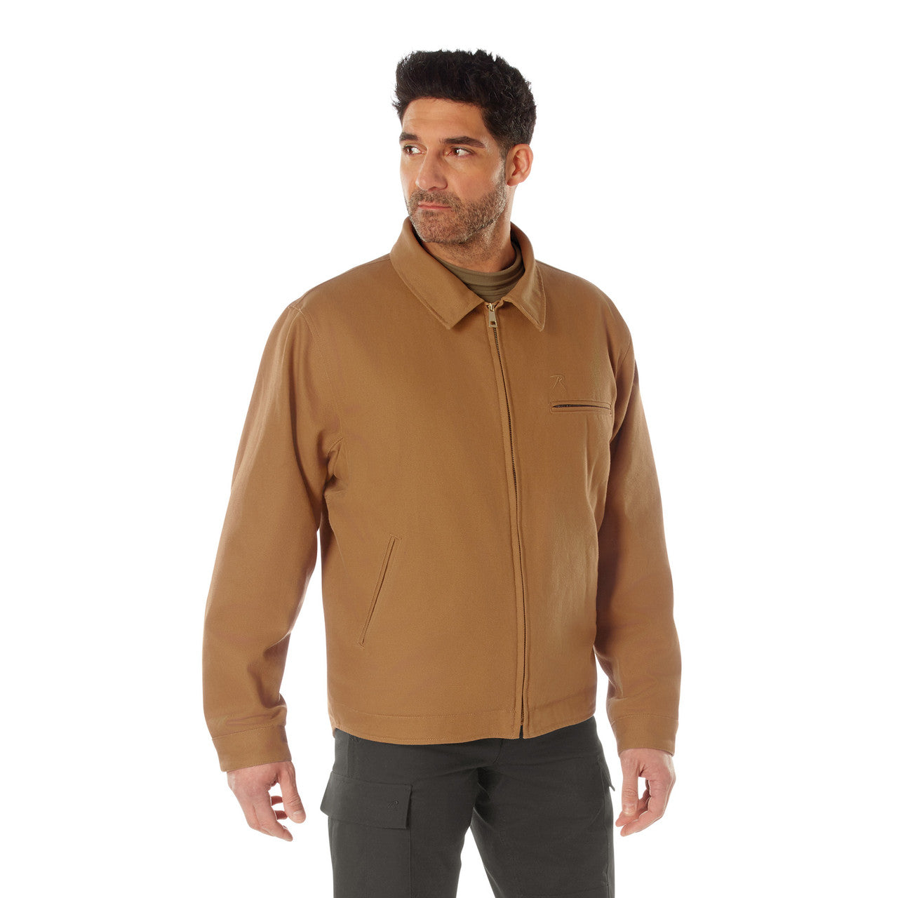 Rothco Canvas Work Jacket: Work Brown