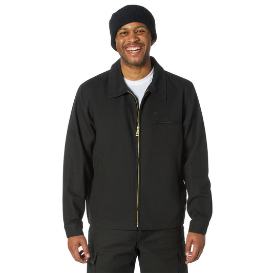 Rothco Lightweight Canvas Work Jacket: Black