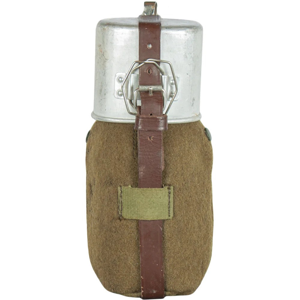 Romanian Military Aluminum Canteen with Cover and Cup