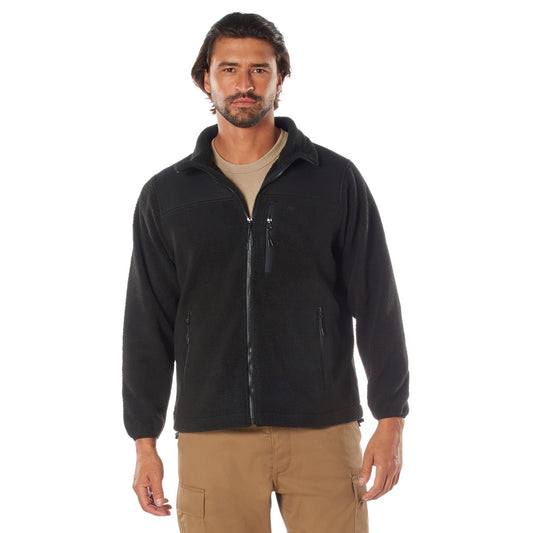 Rothco Trailsman Sherpa Fleece Jacket: Black