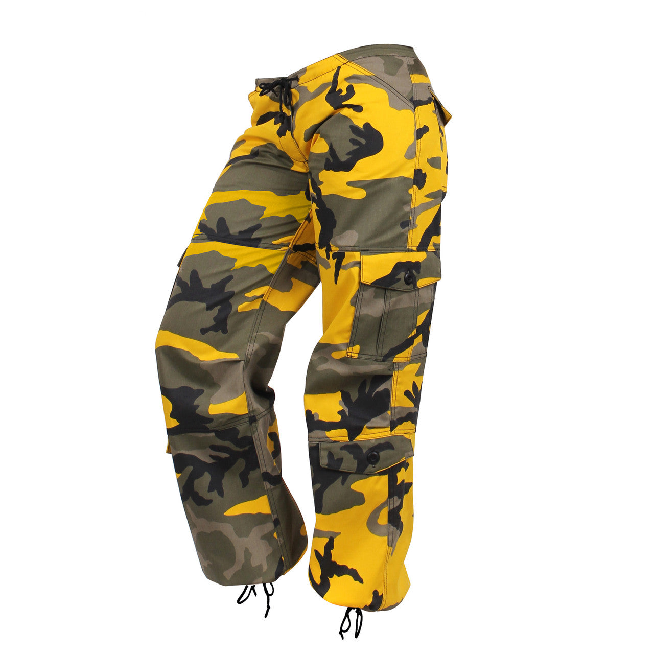 Rothco Women's Camo Paratrooper Fatigue Pants: Stinger Yellow Camo